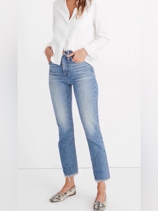 Madewell Denim - Madewell Perfect Vintage Crop Jean Light Blue Wash 26p